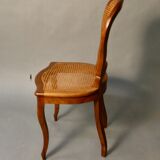 Suite of 6 chairs cannées en merisier Louis Philippe