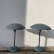 Pair of blue metal lamps Habitat, 1996