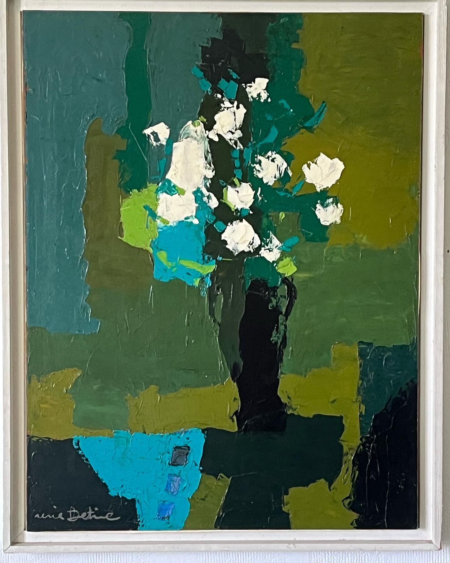 Painting by René Détire « Bouquet of flowers «