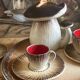 Mushroom-shaped earthenware service by Bruno Dose, vintage 1960s
