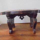 small bench or footrest, wood