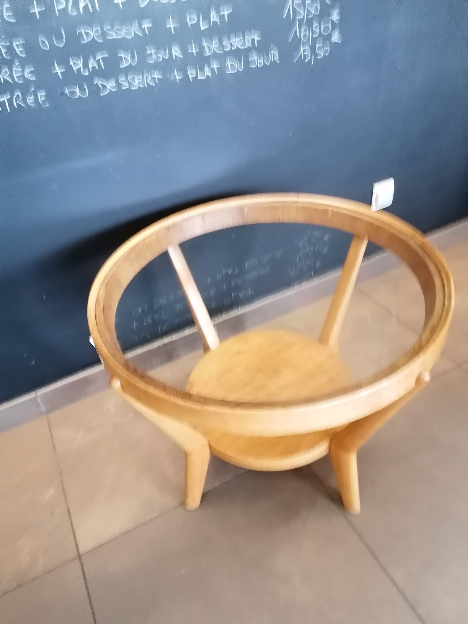 Round wooden coffee table, glass top, Czech, 50s, Kozeelka & Kropacek
