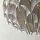 Rhythmic sculptural globe pendant light by H. Milanda, Scandinavian design, 1970