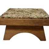 Vintage footstool 60's minimal stool low model