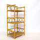 Rattan and wicker shelf from the 70