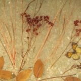 Accolay side table in resin and gold-tone metal