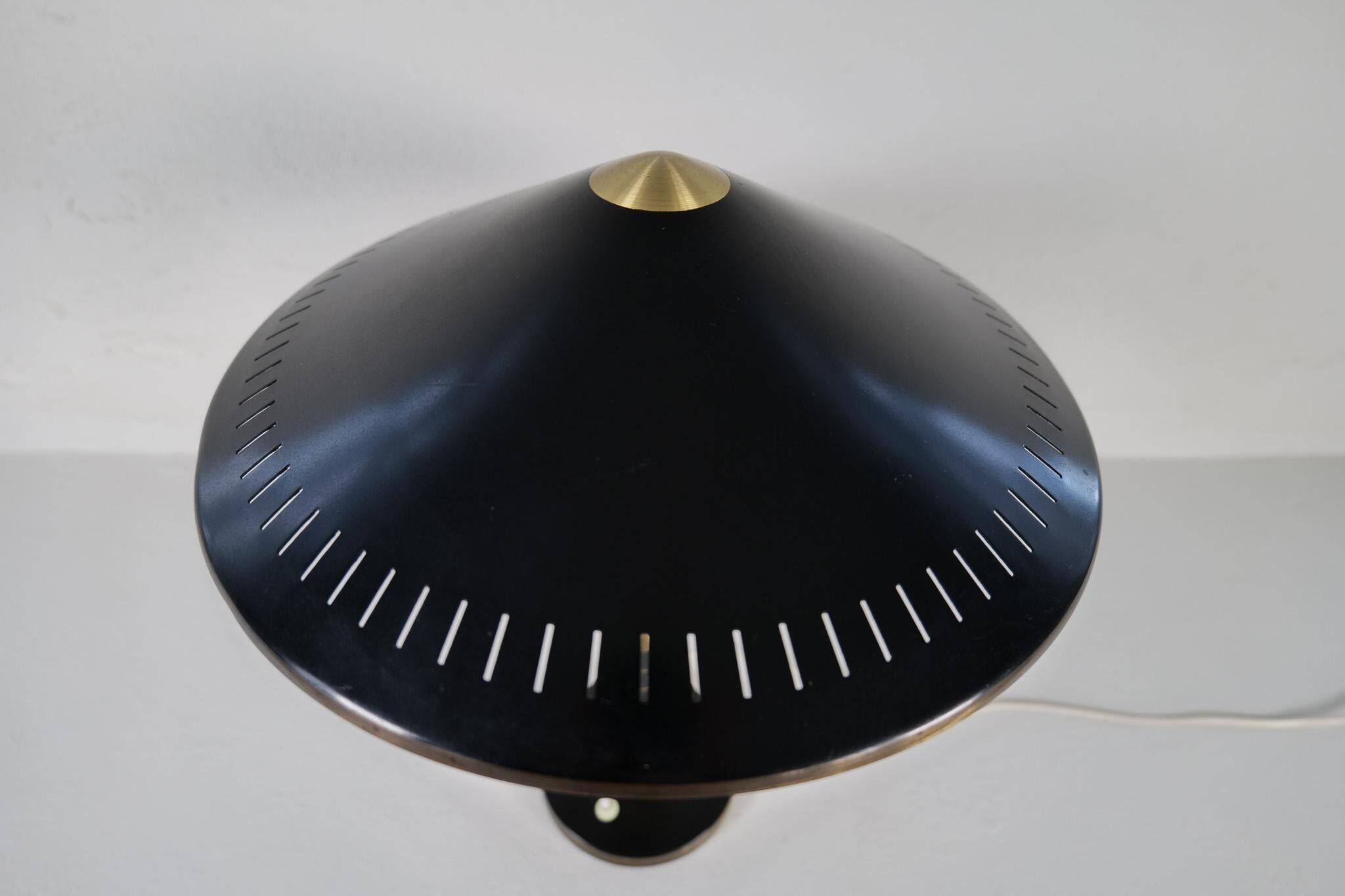 Mid-Century Modern Table Lamp by Bent Karlby Produced by Lyfa in Denmark, 1956