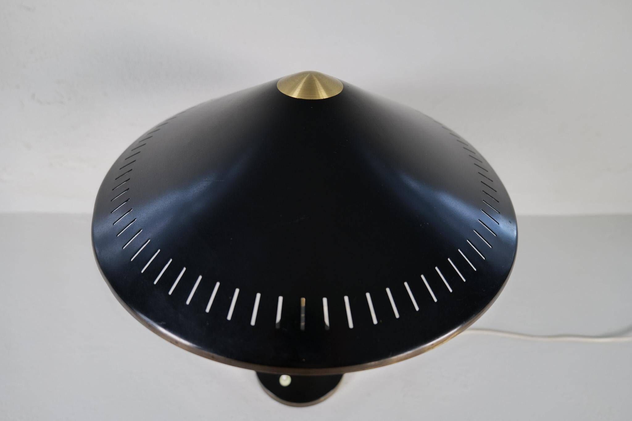 Mid-Century Modern Table Lamp by Bent Karlby Produced by Lyfa in Denmark, 1956