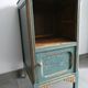 Green Art Deco nightstand/bedside table, small occasional piece of furniture