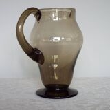 Smoked glass pitcher