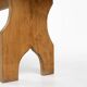 Art Deco bench in solid wood, France ca. 1940