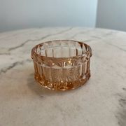 Small pink glass bowl