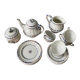 Coffee service Émile Bourgeois Grand Dépôt, décor Rouen XIXth