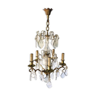 Chandelier with Pampilles style Louis XV France twentieth century