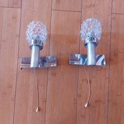 Pair of vintage 70's wall lights