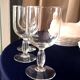 Set of 8 crystal wine glasses
