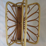 Magazine rack wicker of the 1960s
