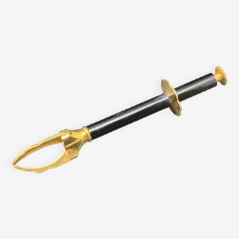 Black and gold ice cube tongs