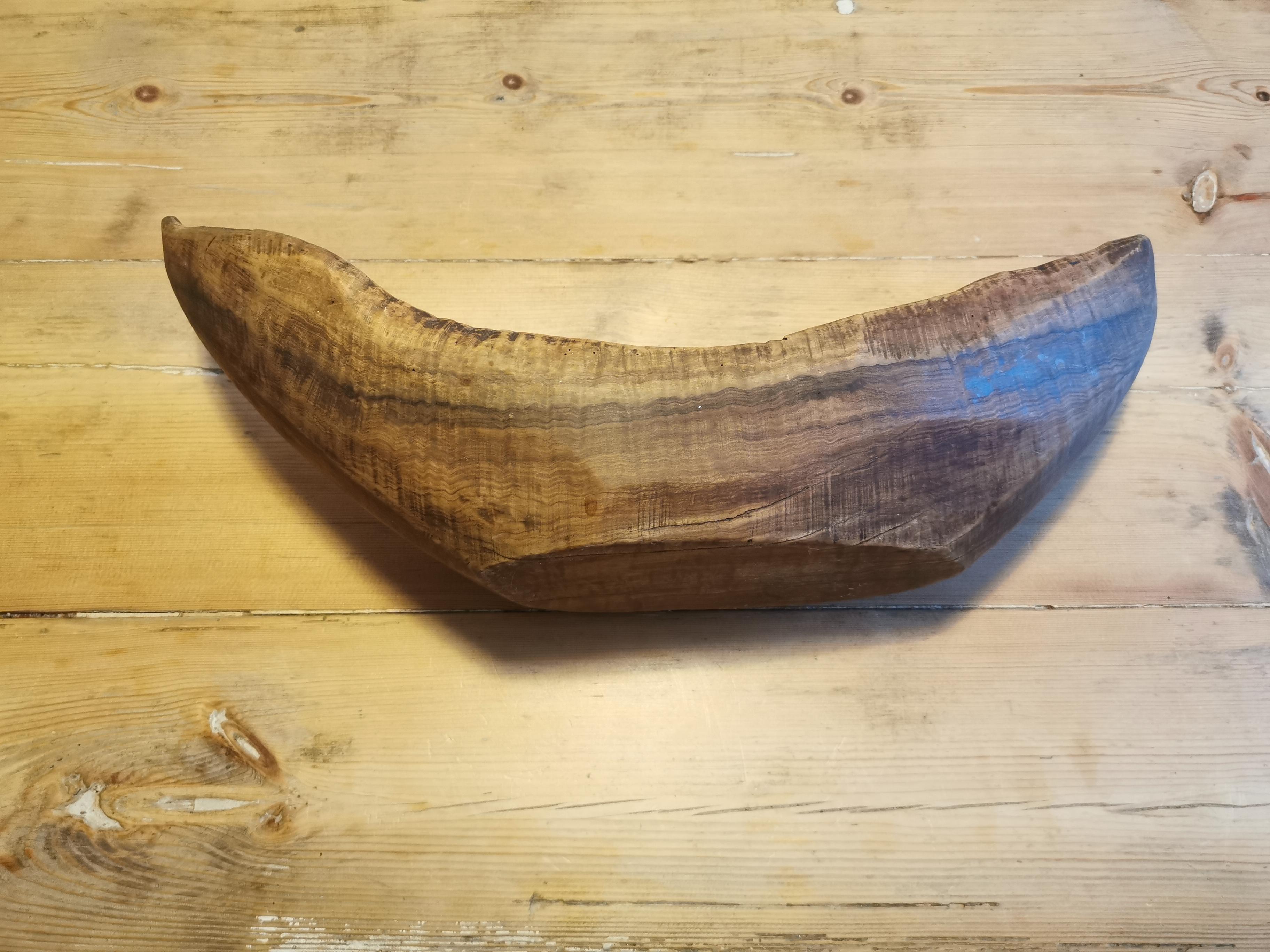 Brutalist fruit cut vintage art-popular in solid wood