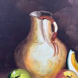 Still life with pitcher and fruit