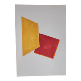 Minimalist geometric painting