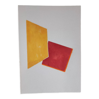 Peinture géométrique minimaliste