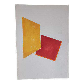 Peinture géométrique minimaliste