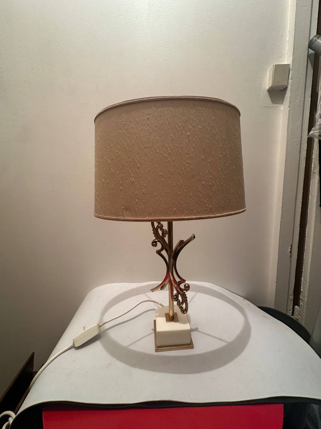 Naturalistic decorative lamp attributed to Maison Charles/Jansen.