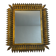 Rectangular sun mirror in wrought iron italian manufacture 50's