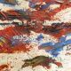 Oil Painting on Canvas Abstract Material 1970s