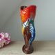 Vintage Vallauris Style Colorful Ceramic Fish Shaped Pitcher