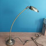 Loft bedside desk lamp patinated gold metal