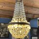 Balloon chandelier with pendants, early 20th century