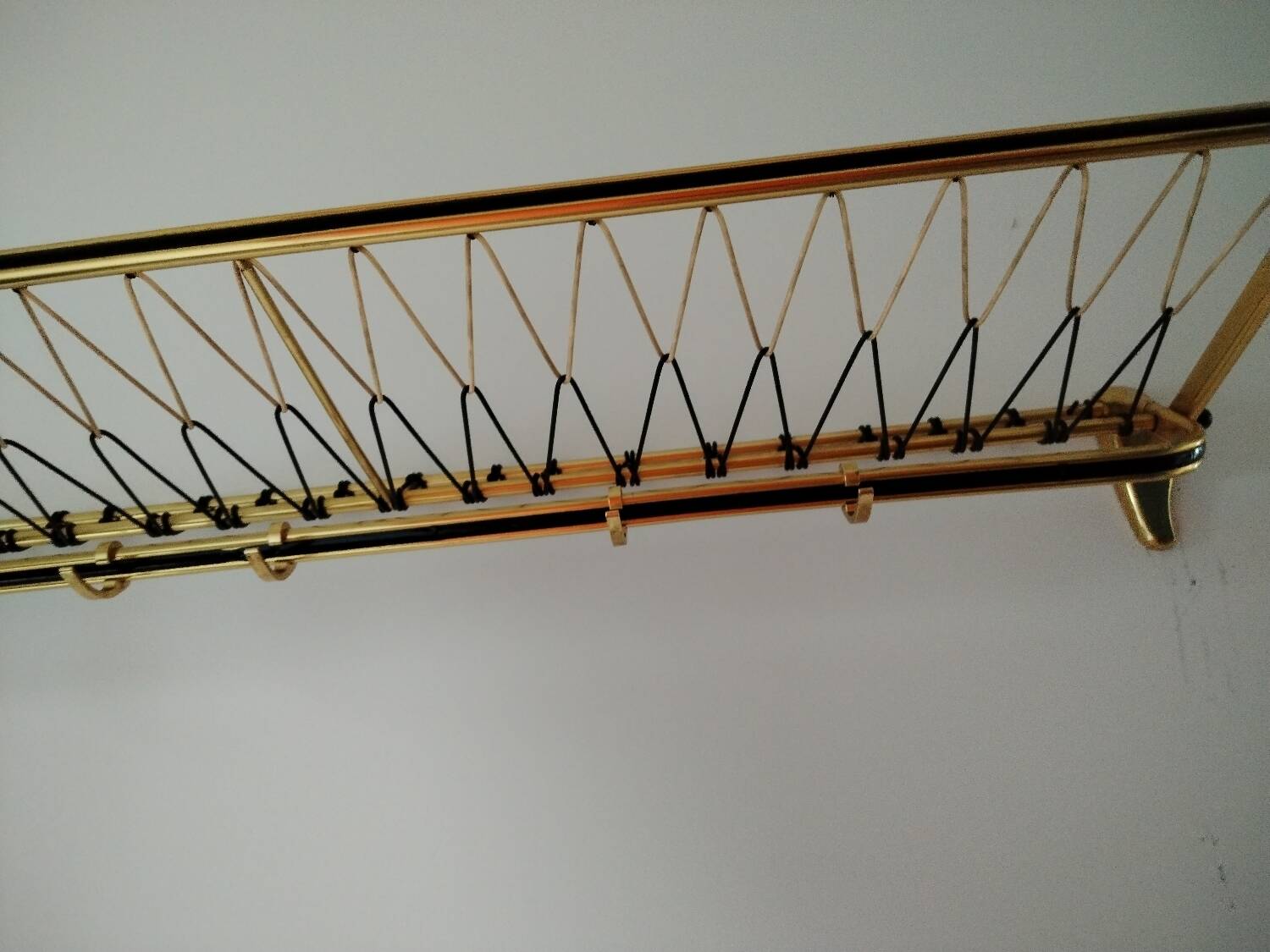 Pretty wall coat rack from the 60s