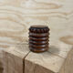 Round art deco wooden box 1930 Courchevel 1850