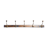 Portemanteau mural en bois patiné