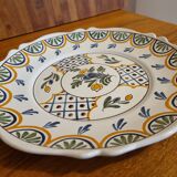 Malicorne earthenware plate Emile Teissier