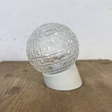 Vintage White Porcelain Wall Light, 1970s