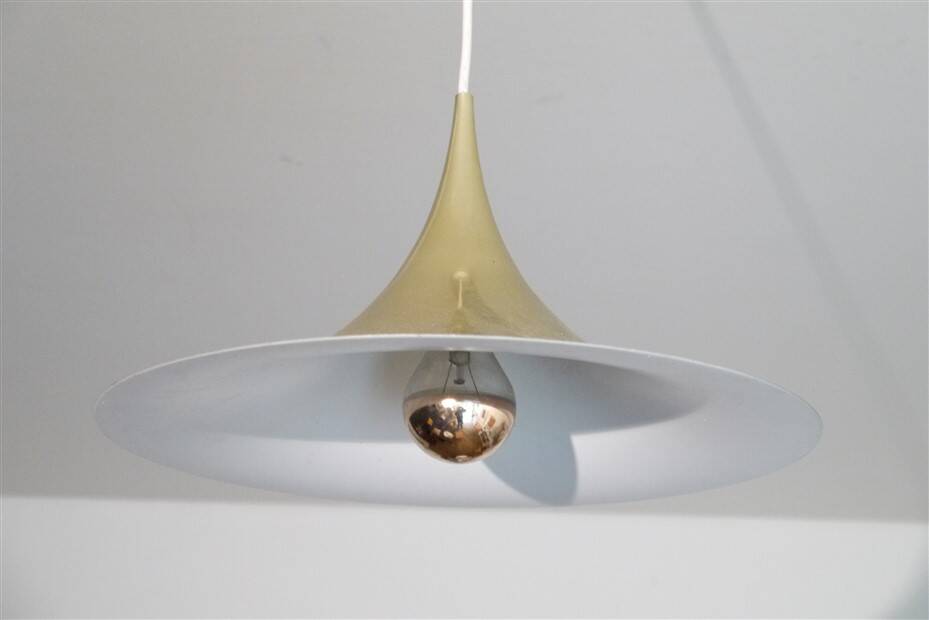 Semi pendulum pendant lamp by Thorup and Bonderup in brass