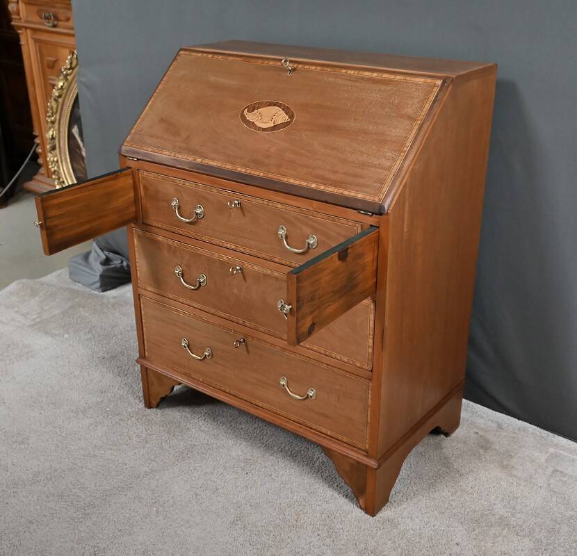 English Scriban in Mahogany – Early 20th Century