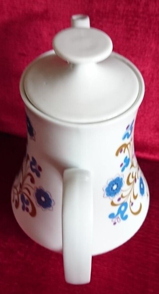 Cafetière en porcelaine de colditz germany décor fleurs vintage
