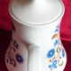 Cafetière en porcelaine de colditz germany décor fleurs vintage