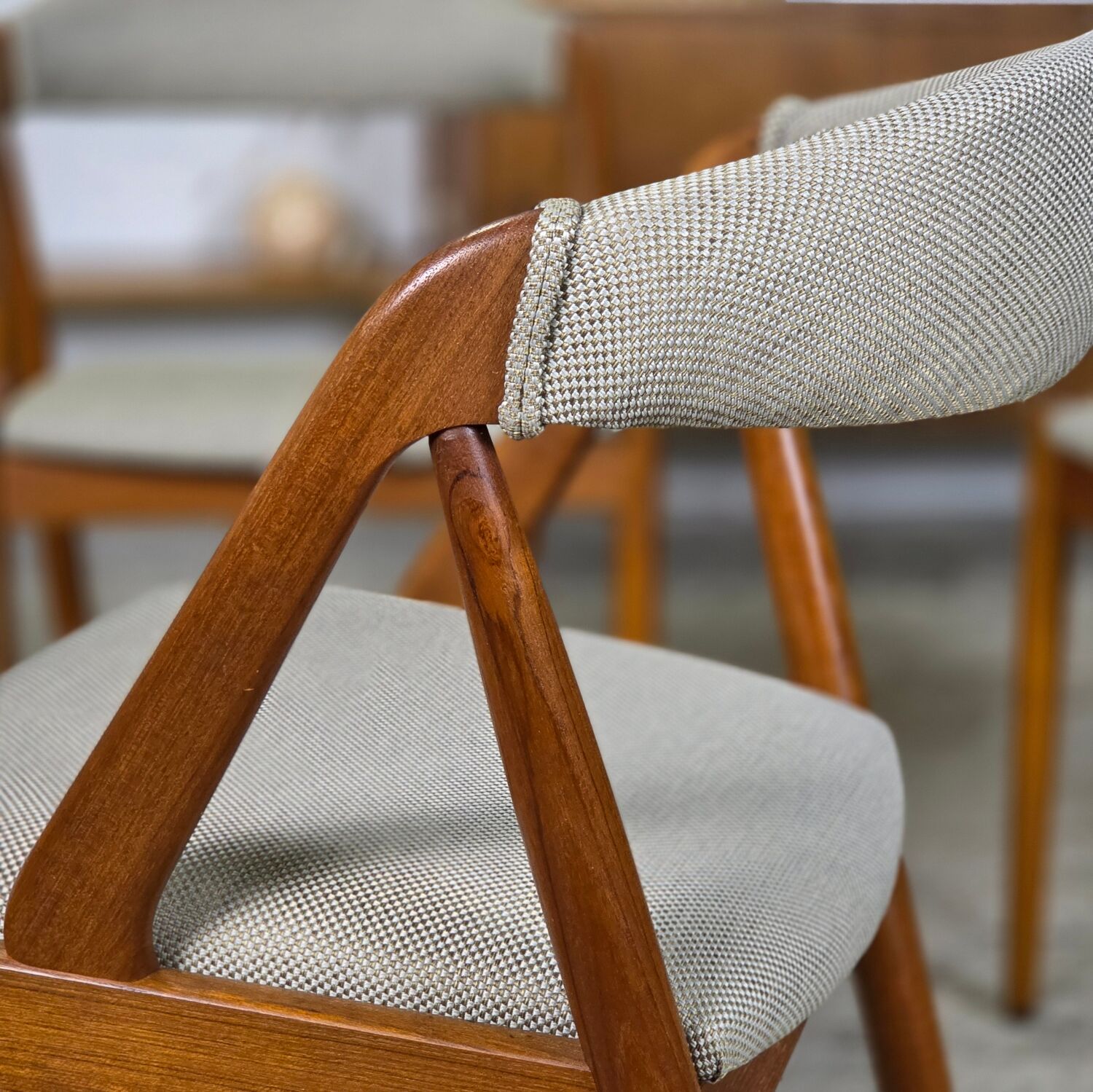 Kai Kristiansen Model 31 vintage Danish teak dining chairs