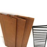 Teak “string” wall shelf, Sweden, 1950