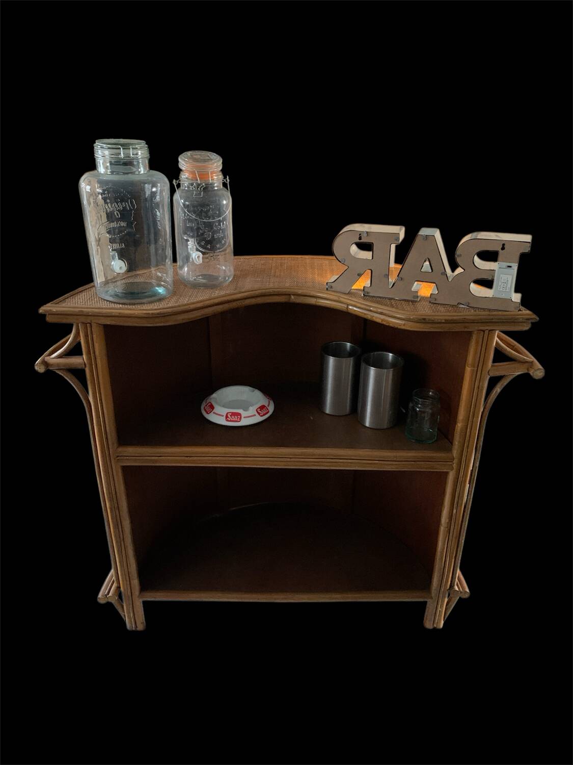 Bar rotin vintage
