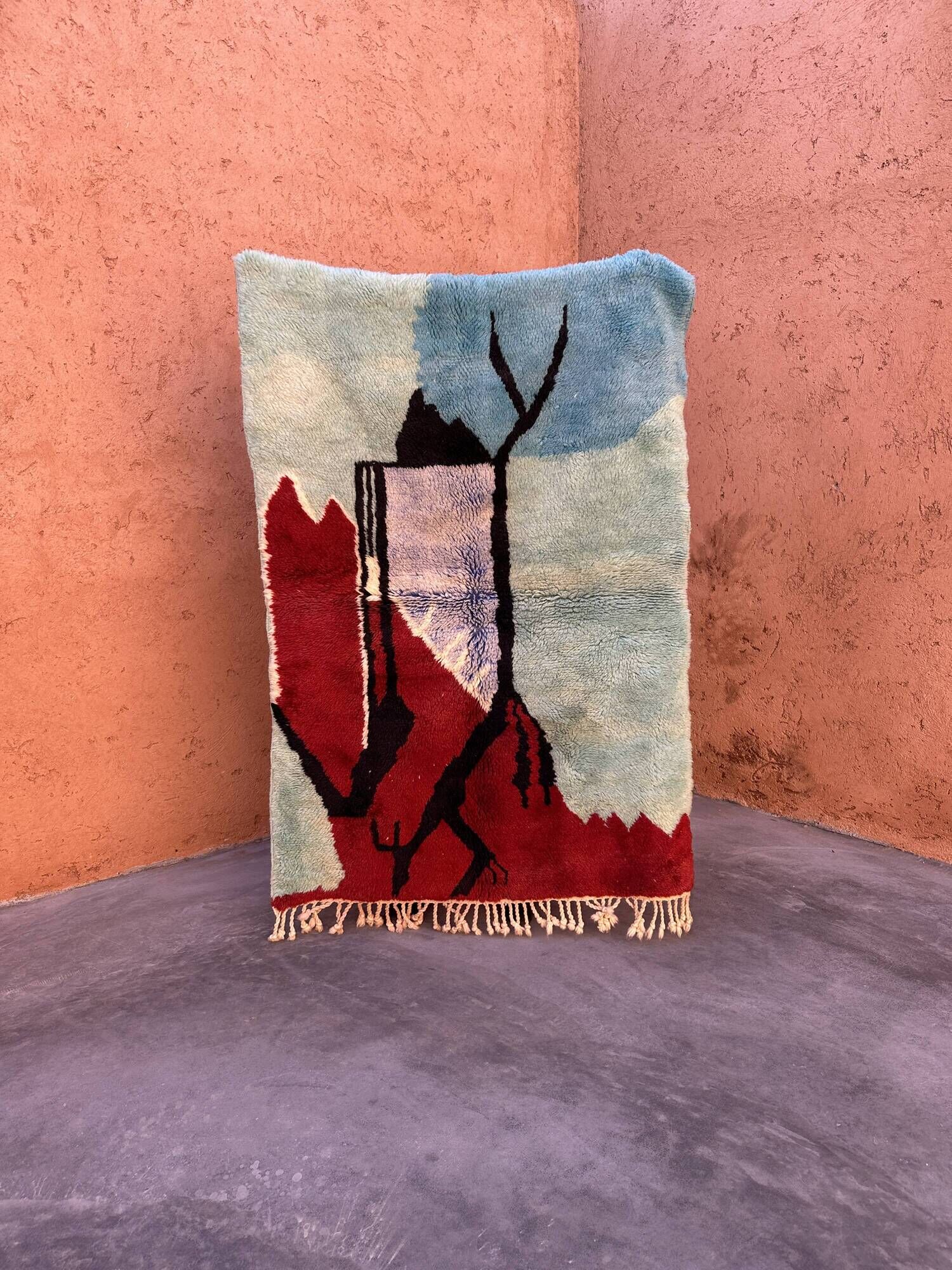 Tapis Marocain  Beni M'Rirt  coloré - 177 x 120 cm