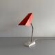 Table lamp with a red metal head, 1960, Germany