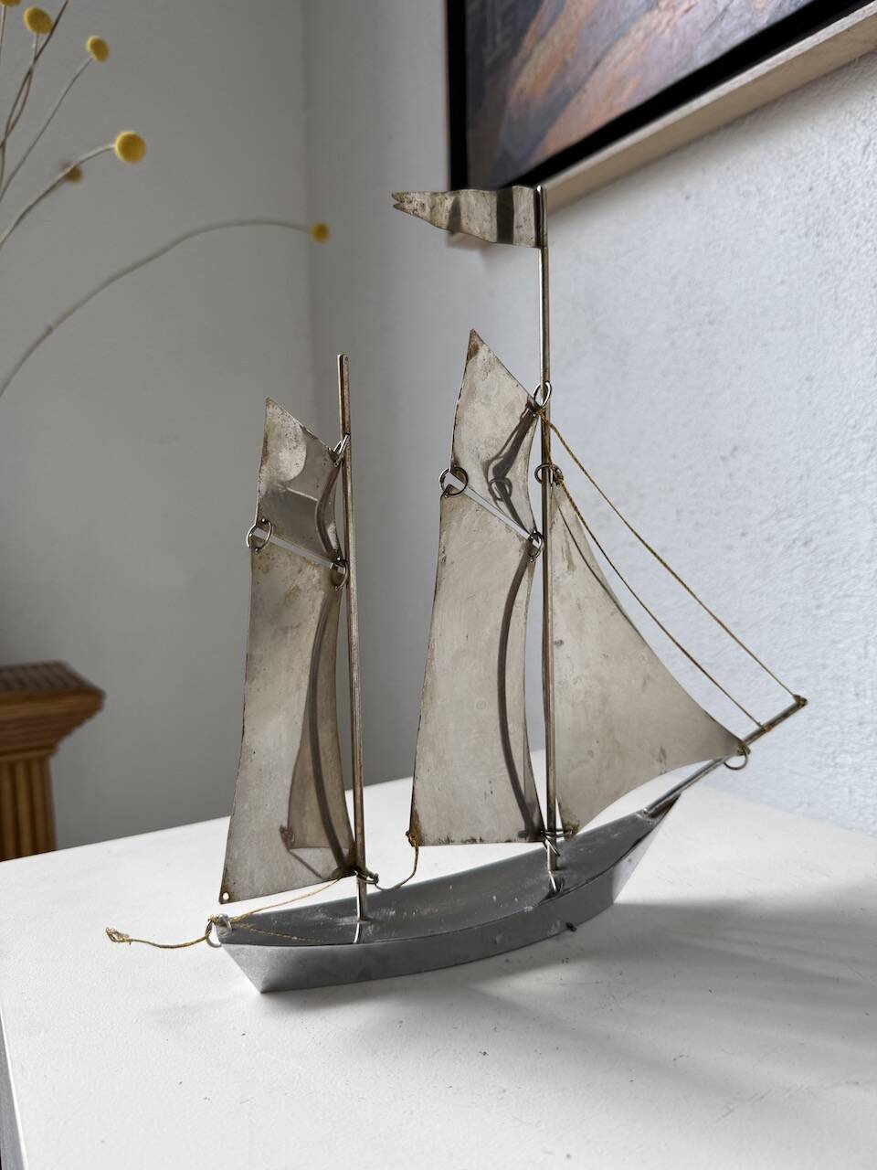 Stainless steel boat from the 1980s.