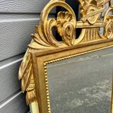 Antique Louis XVI style gilded mirror