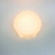 Large Minimalist Opaline Glass Shell-Shaped Wall Light from Limburg, Germany, 1970s
